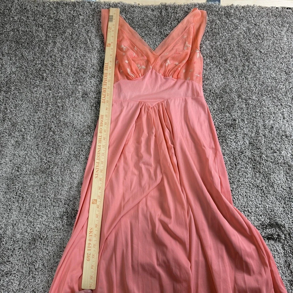 VTG Vanity‎ Fair Babydoll Nightgown Small Sheer Empire Waist Coquette Romantic